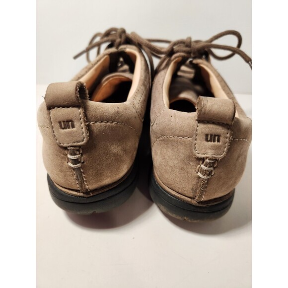 Clarke's Size 7M Structured Women's  Tan Comfort Leather Brushed Suede Ties - Picture 3 of 12